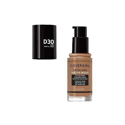 CoverGirl TruBlend Matte Made Liquid Foundation Bronze 1 Fl Oz Pack of 2 - Long-Lasting, Oil-Absorbing, Cruelty-Free Makeup