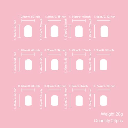 Green French Tip Press-On Nails | Floral Design, 24 Pcs