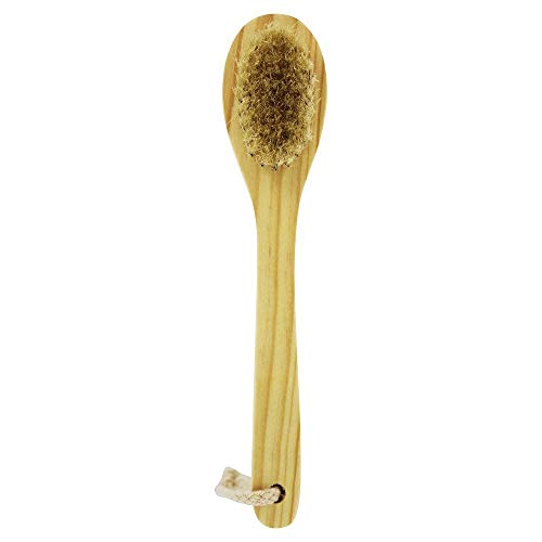 Baudelaire Cedar Complexion Brush - Soft Boar Bristles, Yellow