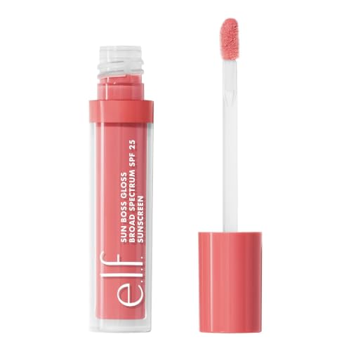 e.l.f. Sun Boss Lip Gloss SPF 25 - Blush Much? Tinted High-Shine Lip Moisturizer