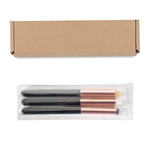 Professional 3-Piece Eye Makeup Brush Set for Blending & Concealer