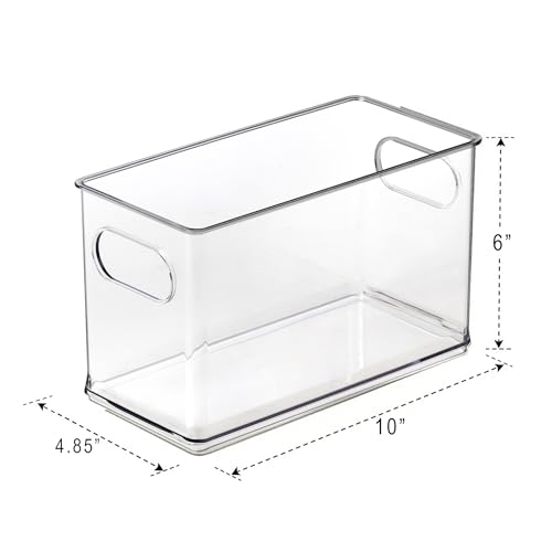 BINO Clear Stackable Storage Bins - Versatile Organizer for Pantry & Fridge
