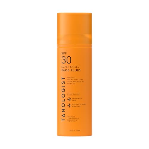 Tanologist SPF 30 Broad Spectrum Face Sunscreen Fluid - Lightweight, Non-Greasy, Hydrating