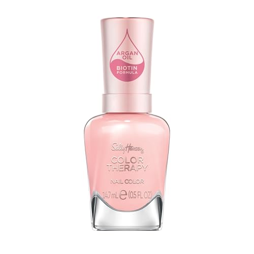 Sally Hansen Color Therapy Nail Polish 220 Rosy Quartz 0.5 Fl Oz - Long Lasting, Nourishing