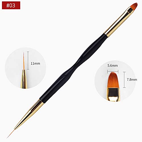Artdone Nail Art Brush Set - 31 Pcs Professional Tools for Gel Polish Design | Dotting, Striping & Dust Brushes