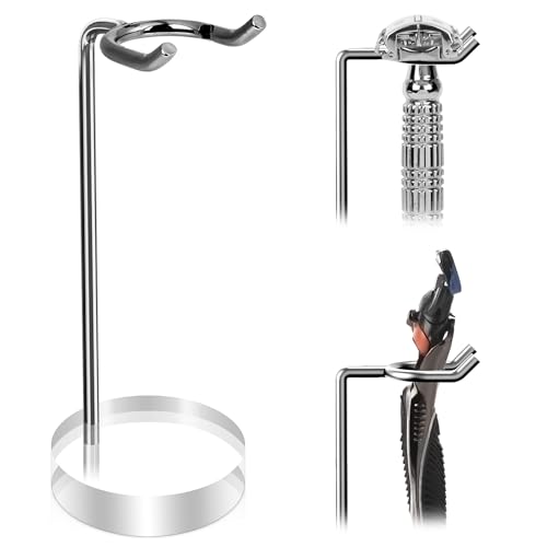 Linkidea Stainless Steel Razor Stand with Weighted Base - Fits Most Razors