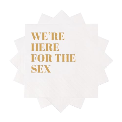 Funny Gender Reveal Cocktail Napkins - 50-Pack Disposable Party Napkins