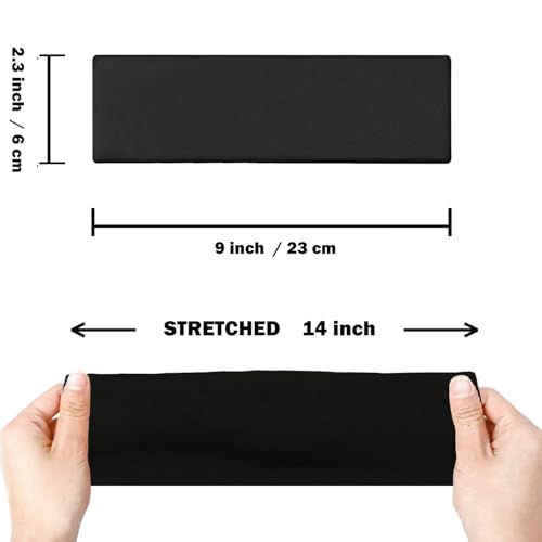 IVARYSS Non-Slip Workout Headbands for Women - 6 Pack Black