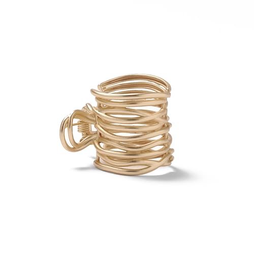 Gold Ponytail Cuff Clip - Elegant Hair Accessory for Women