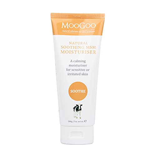 MooGoo Soothing MSM Moisturiser - Calming Face & Body Lotion for Sensitive Skin (7 Fl Oz)