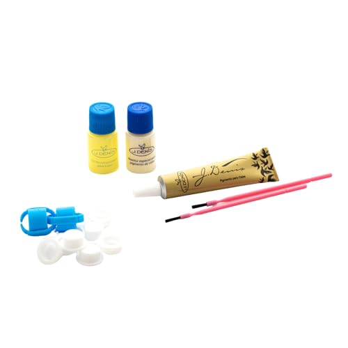 J Denis Eyebrow Pigment Kit - Chocolate Tint for Defined Brows 8g Set