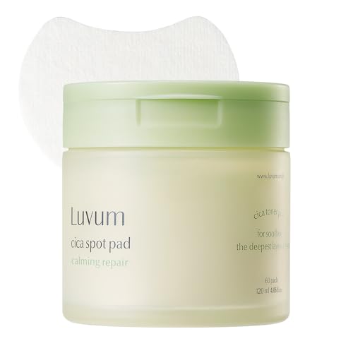 LUVUM Calming Cica Spot Pads - Centella & Madecassoside, 60 Count