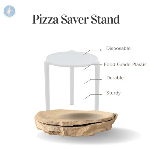 Pizza Saver Stand - Disposable Plastic Tripod for Perfect Delivery (Pack of 50)
