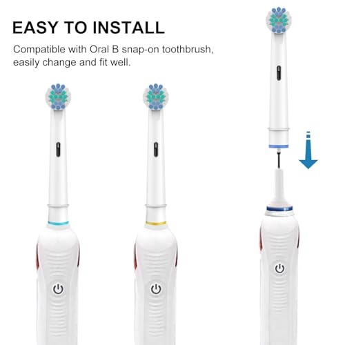 SetSail 20 Pack Electric Toothbrush Replacement Heads - Soft Dupont Bristles for Oral B