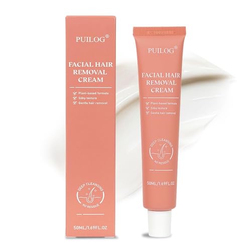 Facial Hair Removal for Women Face, Flawless Facial Depilatory Cream, At Home Defined Hair Remover Sensitive Skin Safe, 1.69 Fl Oz