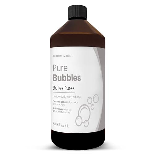 Luxury Unscented Foaming Bath with Aloe Vera - Pure Bubbles, 33.8 fl oz