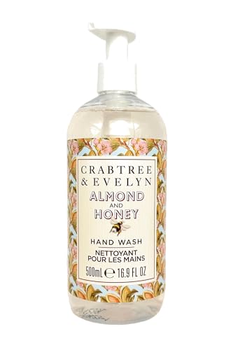 Crabtree & Evelyn Almond & Honey Hand Wash, 16.9 oz - Moisturizing & Nourishing