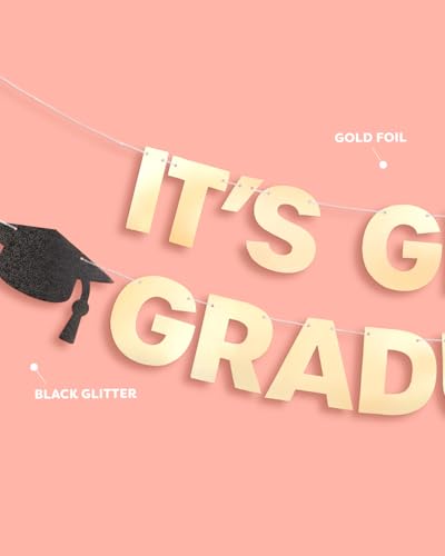 It's Giving Graduated Gold Foil Banner - 6ft Graduation Decor