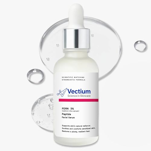 Vectium Salmon DNA Facial Serum with Peptides - Hydrating & Soothing for All Skin Types, 30ml