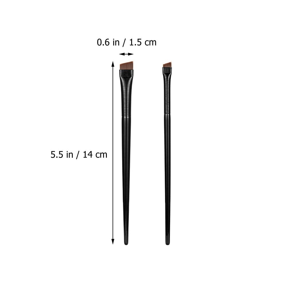 Eyebrow Brush Set - Ultra Fine Angled Eyeliner & Brow Brushes | Soft Bristles for Precise Eye Makeup