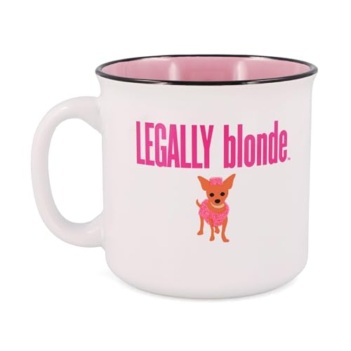 Legally Blonde Camper Mug | 20 Oz Glitter Ceramic Coffee Cup