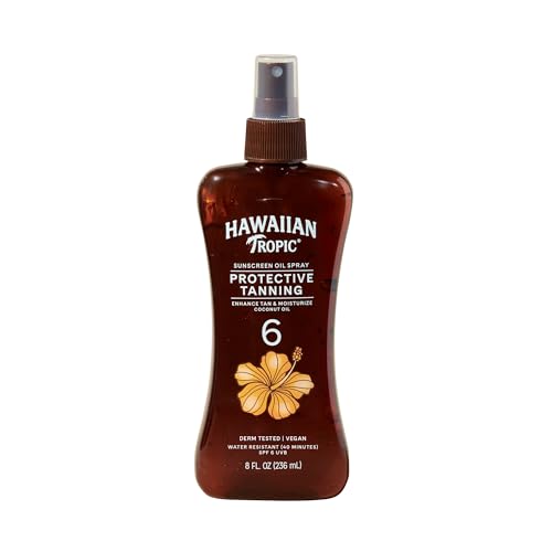 Hawaiian Tropic Dark Tanning Oil Spray SPF 6 - 8 Oz Pump Bottle (Pack of 1)