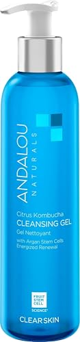 Andalou Naturals Clear Skin Gel Cleanser - Citrus & Kombucha, 6 fl oz