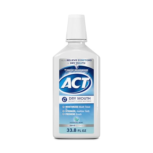 ACT Dry Mouth Anticavity Alcohol-Free Mouthwash, 33.8 fl. oz.