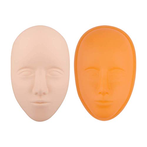 Silicone Practice Head for Microblading Lip and Eyebrow Tattooing - 3 Pack
