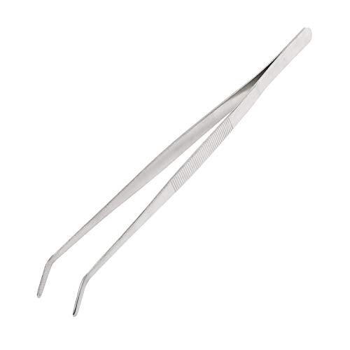 Comfecto 12-Inch Stainless Steel Precision Cooking Tweezers for Plating