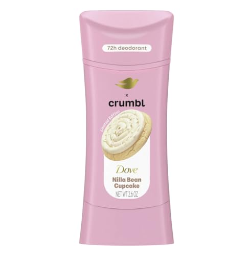 Dove Crumbl Nilla Bean Cupcake Aluminum Free Deodorant Stick 2.6 oz