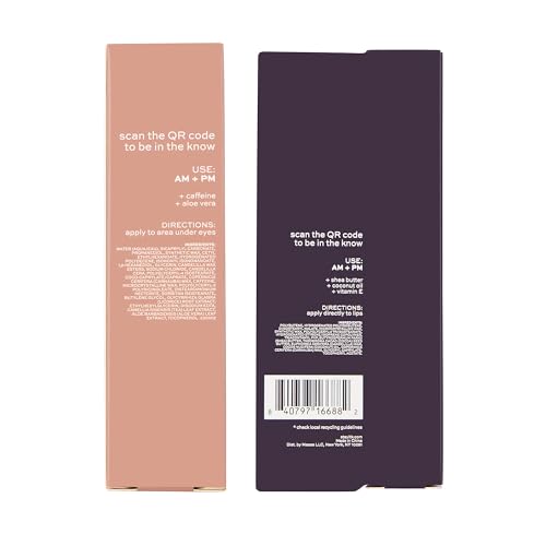 ITK Skincare Gift Set with Under Eye Stick & Shea Lip Balm for Puffiness & Dry Lips