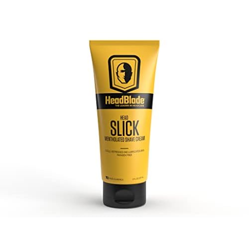 Moto Men's Head Shaving Starter Kit with HeadSlick Shaving Cream, Shaving Razor, Blade Refills (8 ounce HeadSlick)