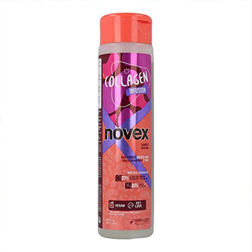 NOVEX Organic Collagen Infusion Shampoo - Vegan, Strengthening, Hydrating Hair Care (300ml)