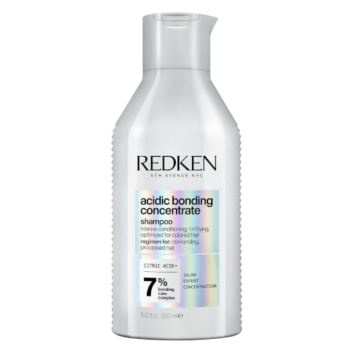 Redken Acidic Bonding Concentrate Shampoo - For Damaged Hair Repair, Strengthens and Repairs Weak and Brittle Hair, Sulfate-Free, Color Safe, With Citric Acid
