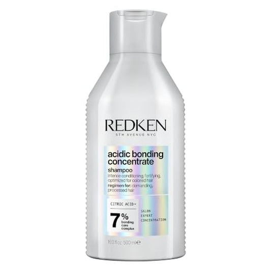 Redken Acidic Bonding Concentrate Shampoo - For Damaged Hair Repair, Strengthens and Repairs Weak and Brittle Hair, Sulfate-Free, Color Safe, With Citric Acid