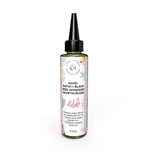 Uhuru Naturals Rapid Biotin Hair Growth Oil - Strengthening Scalp Elixir 4oz