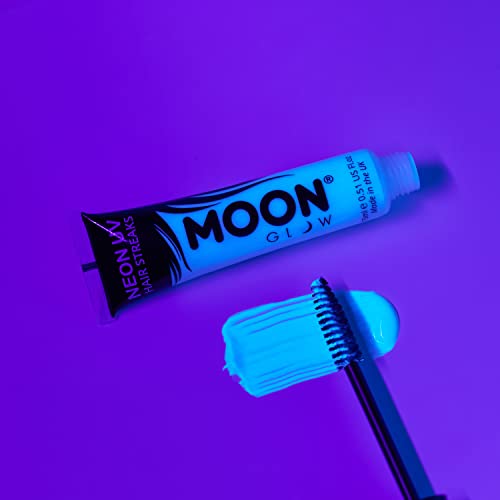 Moon Glow Neon UV Hair Color Streaks - Set of 5 Temporary Hair Dye