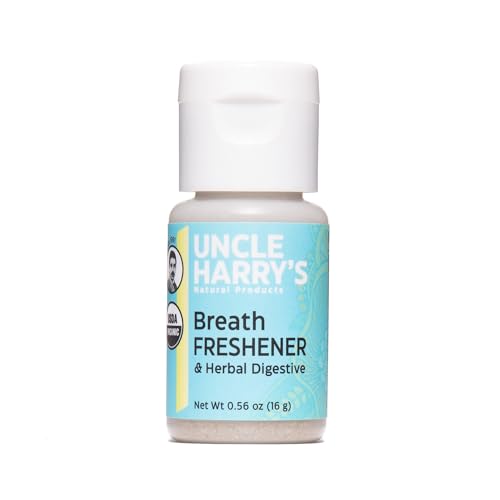 Uncle Harry's Organic Breath Freshener & Digestive Aid with Licorice, Peppermint - Gluten Free 0.56 oz
