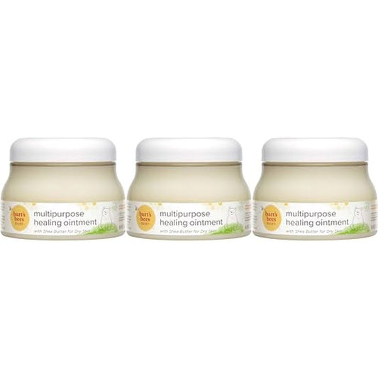 Burt's Bees Baby 100% Natural Origin Multipurpose Healing Ointment, Face & Body Baby Ointment ? 7.5 Ounce Tub - Pack of 3