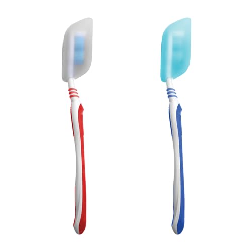 Reusable Silicone Toothbrush Covers 2-Pack - Travel Hygiene Caps for Camping & Home