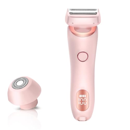 Eurybias Pink 2-in-1 Electric Women’s Razor & Bikini Trimmer - Waterproof & Cordless