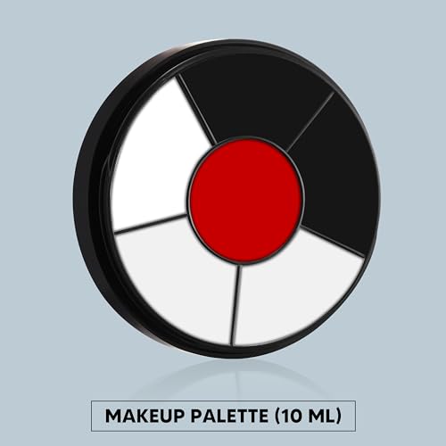 Spooktacular Creations Halloween Makeup Palette 3 Colors Multicolor Face Body Paint Waterproof Zombie Skeleton for Adult