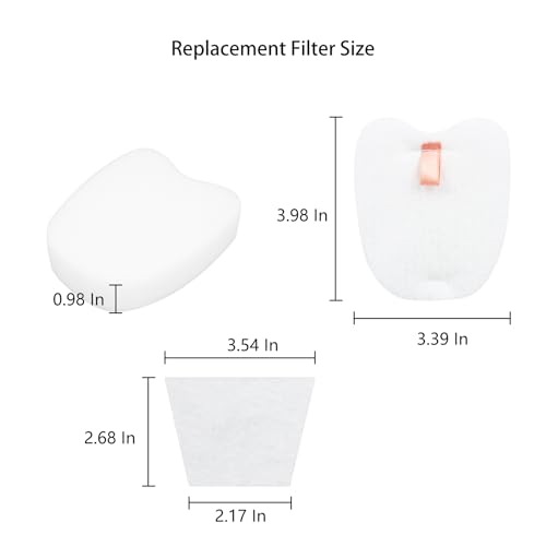 Replacement Filters for Shark Rocket Pro DLX Vacuum (4 Foam, 4 Felt)