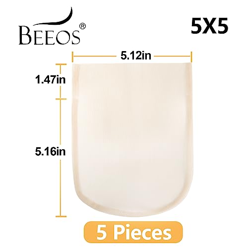 BEEOS 5x5 Transparent Lace Closure Wig Cap 5 PCS — Lace Wig Making & Repair