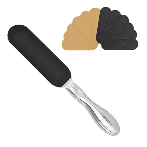 Professional Dual-Sided Foot File with 12 Replacement Pads