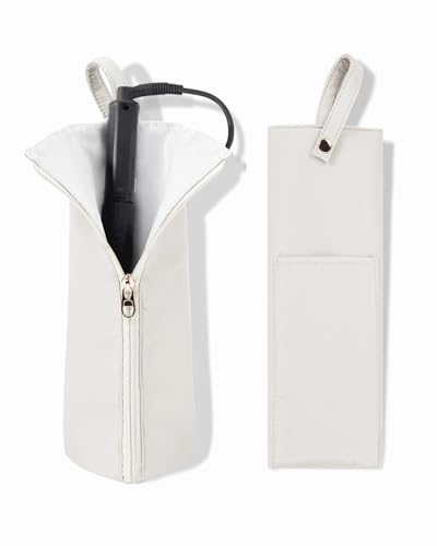 Easy-U White Heat Resistant Curling Iron Holder & Mat