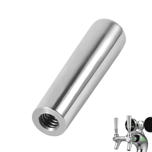 Stainless Steel Beer Tap Handle - Upgraded 3/8” Thread Kegerator Accessory