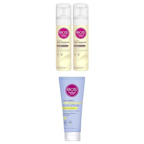 eos Shea Better Vanilla Shave Cream & Body Lotion Travel Bundle