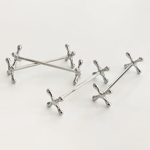 304 Stainless Steel Chopstick and Spoon Rest Set - 4 Pieces